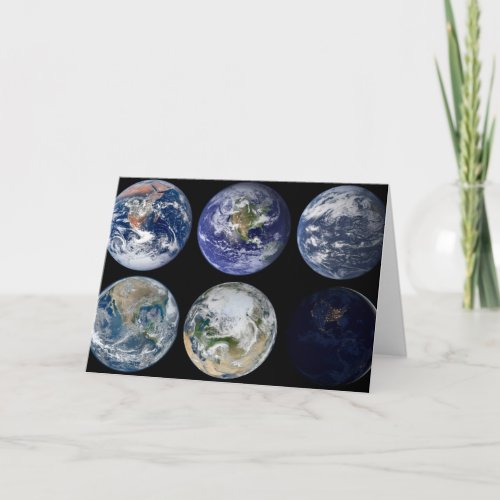 Image Comparison Of Iconic Views Of Planet Earth Card