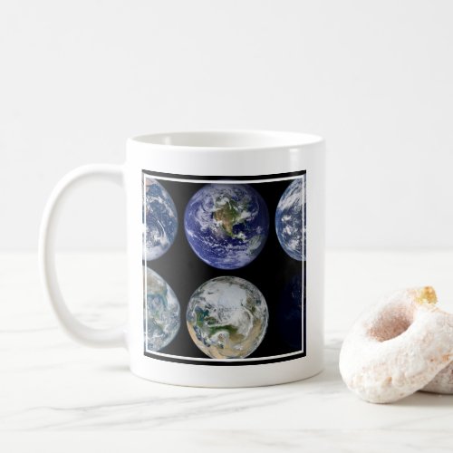 Image Comparison Of Iconic Views Of Planet Earth Coffee Mug