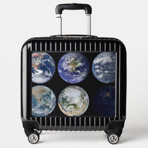 Image Comparison Of Iconic Views Of Planet Earth Luggage