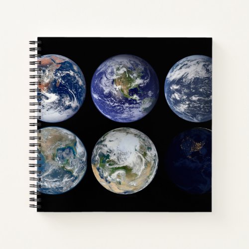 Image Comparison Of Iconic Views Of Planet Earth Notebook