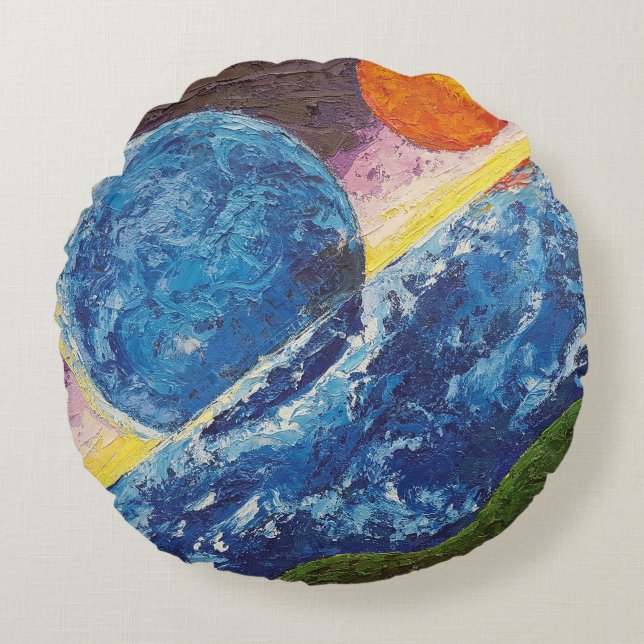 Image from my play Horizonte Round Pillow (Front)