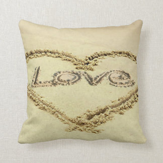 Image in the Sand for Polyester-Cushion Throw Pillow