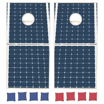 Image Of A Solar Power Panel Cornhole Set by DigitalSolutions2u at Zazzle