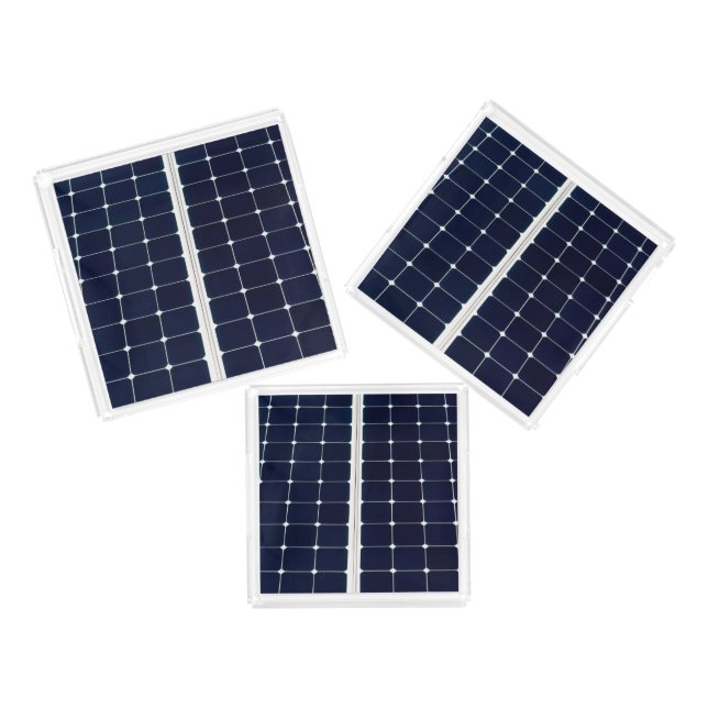 Image of a solar power panel funny acrylic tray (Set)