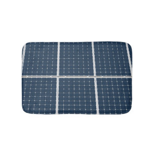 Image of a solar power panel funny bathroom mat