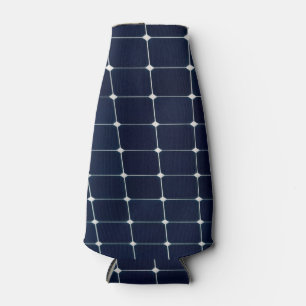 Image of a solar power panel funny bottle cooler