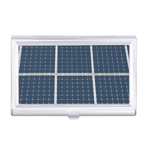 Image of a solar power panel funny business card case