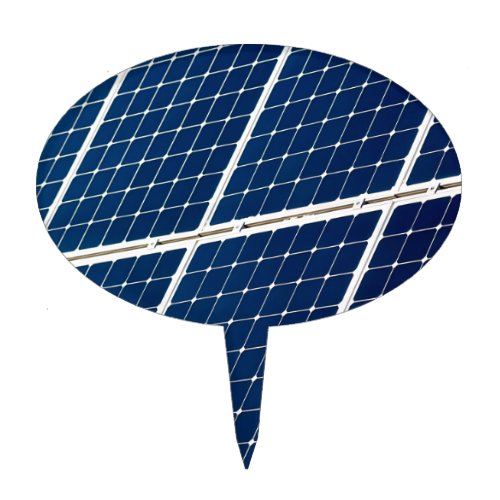 Image of a solar power panel funny cake topper