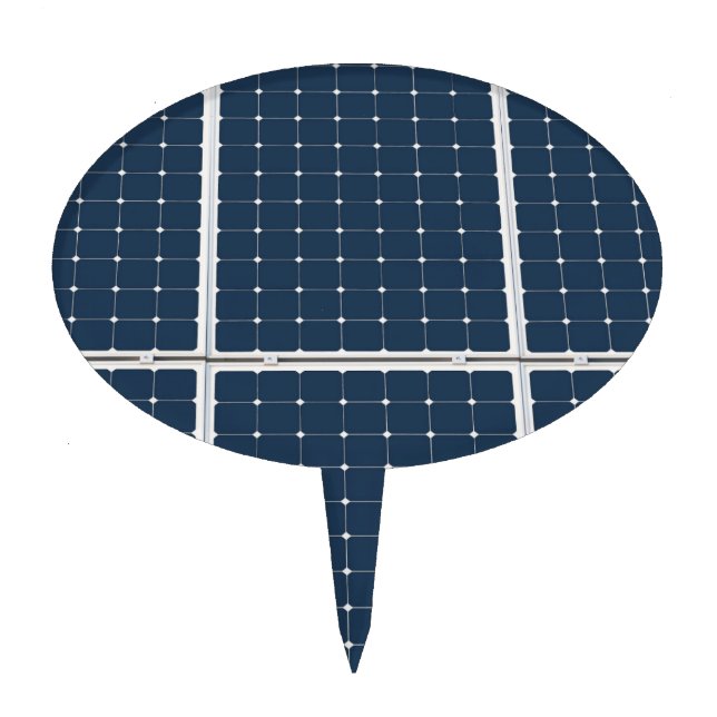 Image of a solar power panel funny cake topper (Front)