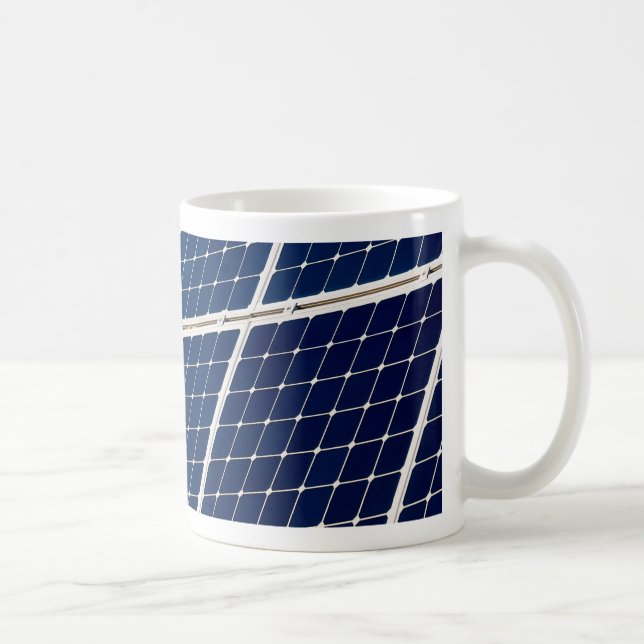 Image of a solar power panel funny coffee mug (Right)