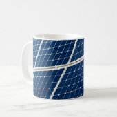Image of a solar power panel funny coffee mug (Front Left)