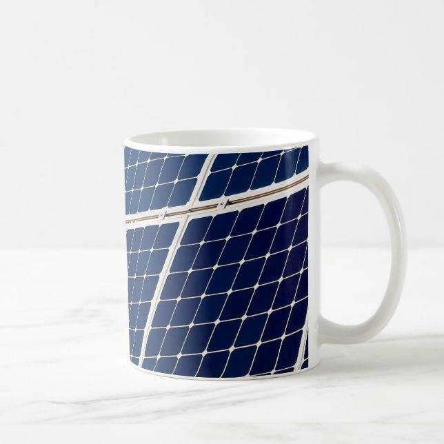 Image of a solar power panel funny coffee mug (Right)