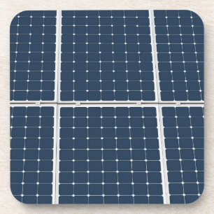 Image of a solar power panel funny drink coaster