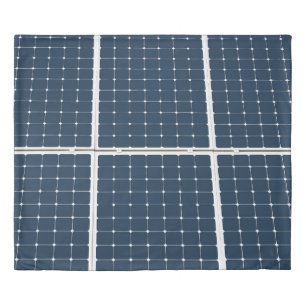 Image of a solar power panel funny duvet cover