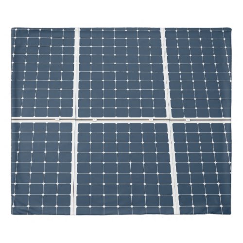 Image of a solar power panel funny duvet cover