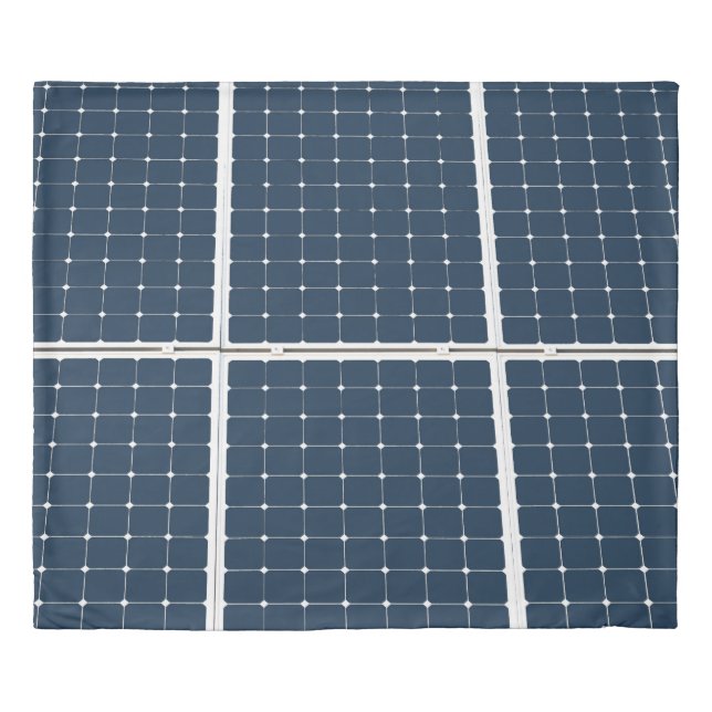 Image of a solar power panel funny duvet cover (Front)
