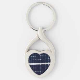 Image of a solar power panel funny keychain