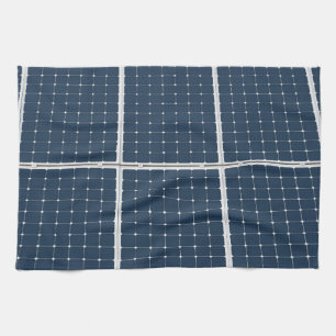 Image of a solar power panel funny kitchen towel