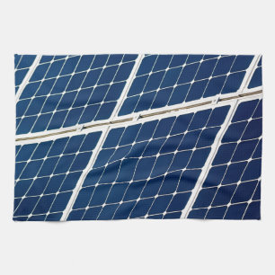 Image of a solar power panel funny kitchen towel