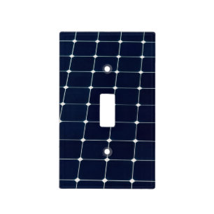 Image of a solar power panel funny light switch cover