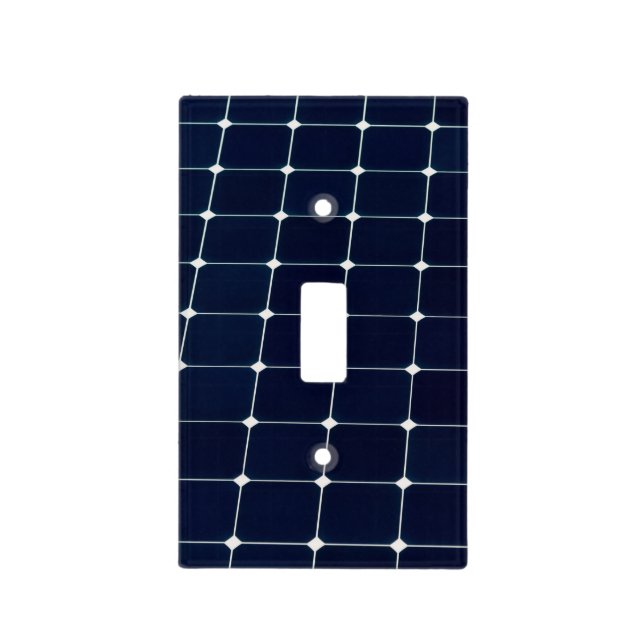 Image of a solar power panel funny light switch cover (Front)