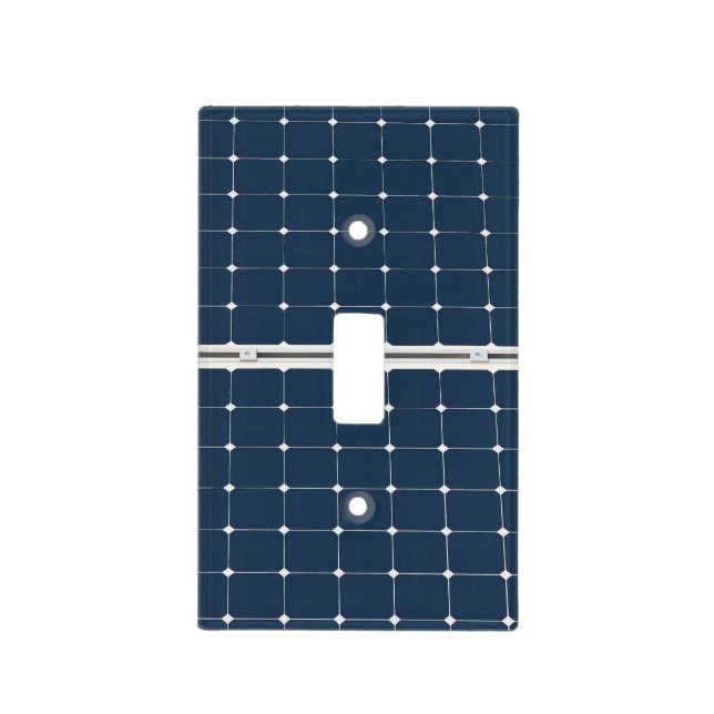 Image of a solar power panel funny light switch cover (Front)