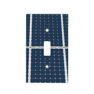 Image of a solar power panel funny light switch cover