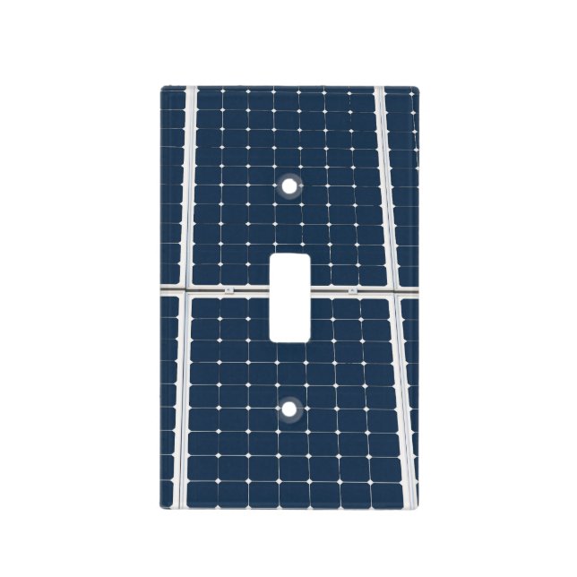 Image of a solar power panel funny light switch cover (Front)