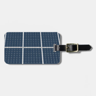 Image of a solar power panel funny luggage tag