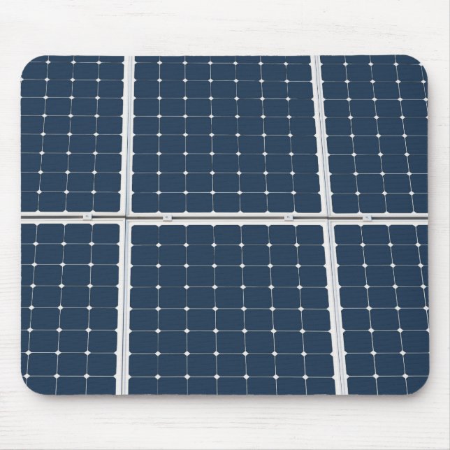 Image of a solar power panel funny mouse pad (Front)