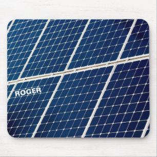 Image of a solar power panel funny mouse pad