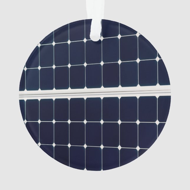 Image of a solar power panel funny ornament (Back)