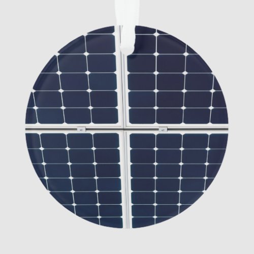 Image of a solar power panel funny ornament