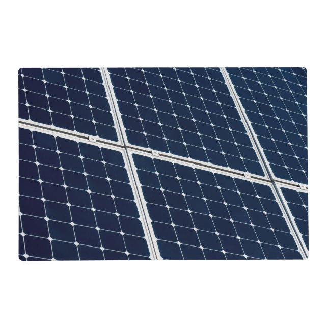 Image of a solar power panel funny placemat (Front)