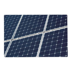 Image of a solar power panel funny placemat