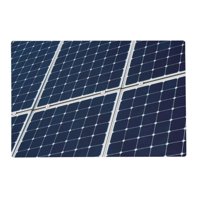 Image of a solar power panel funny placemat (Front)