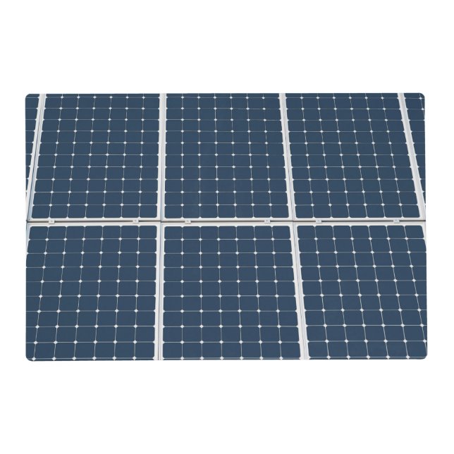 Image of a solar power panel funny placemat (Front)