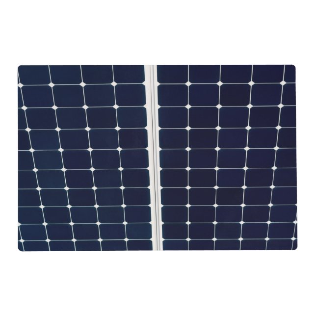 Image of a solar power panel funny placemat (Front)