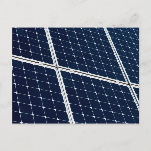 Image of a solar power panel funny postcard (Front)