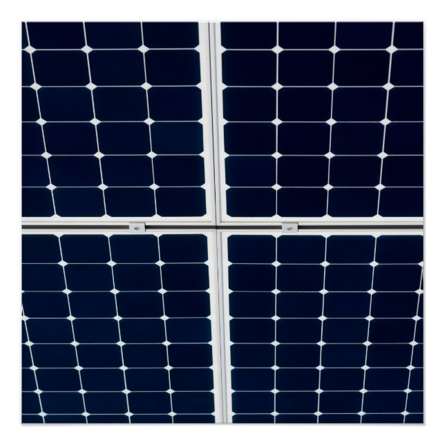 Image of a solar power panel funny poster (Front)