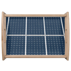 Image of a solar power panel funny serving tray