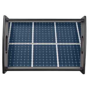 Image of a solar power panel funny serving tray