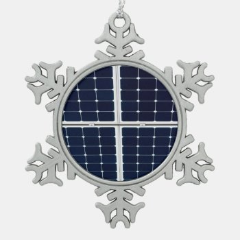 Image Of A Solar Power Panel Funny Snowflake Pewter Christmas Ornament by DigitalSolutions2u at Zazzle