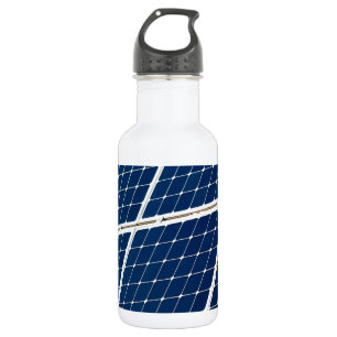 Image of a solar power panel funny stainless steel water bottle