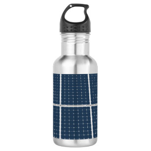 Image of a solar power panel funny stainless steel water bottle