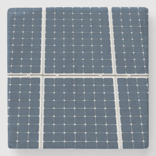 Image of a solar power panel funny stone coaster