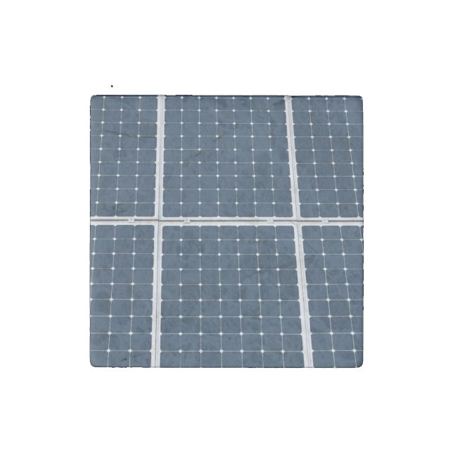 Image of a solar power panel funny stone magnet (Second Magnet)