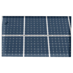 Image of a solar power panel funny table card holder