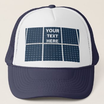 Image Of A Solar Power Panel Funny Trucker Hat by DigitalSolutions2u at Zazzle