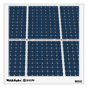 Image of a solar power panel funny wall sticker